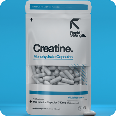 Creatine Monohydrate 750mg Capsules x 60 - Vegan - Rapid Strength