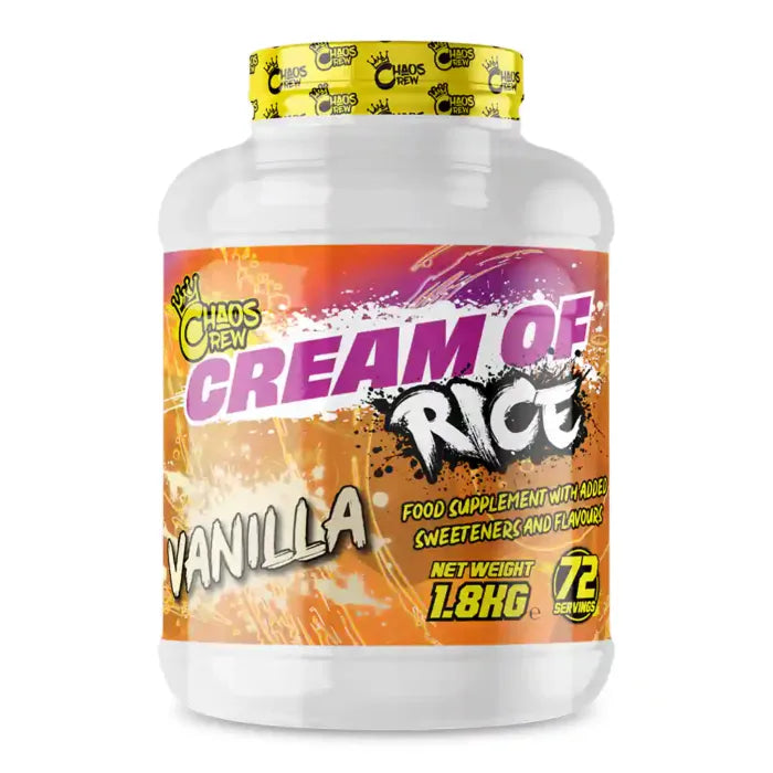 Chaos Crew Cream of Rice Powder 1.8kg - Premium Carbohydrate Supplement (BBD 31/05/25)