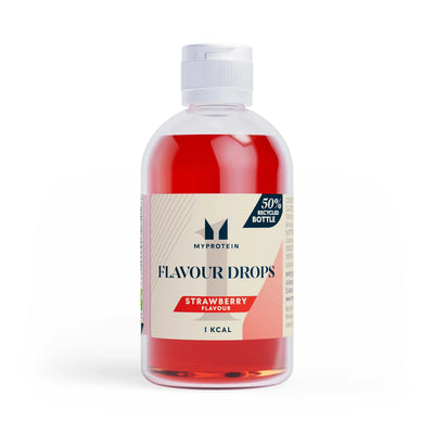 MyProtein FlavDrops 50ml - Zero Calorie Flavour Drops for Shakes & Smoothies STRAWBERRY - SHORT DATED