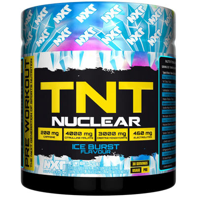 NXT Nutrition TNT Nuclear Pre-Workout Powder 420g - Multiple Flavours