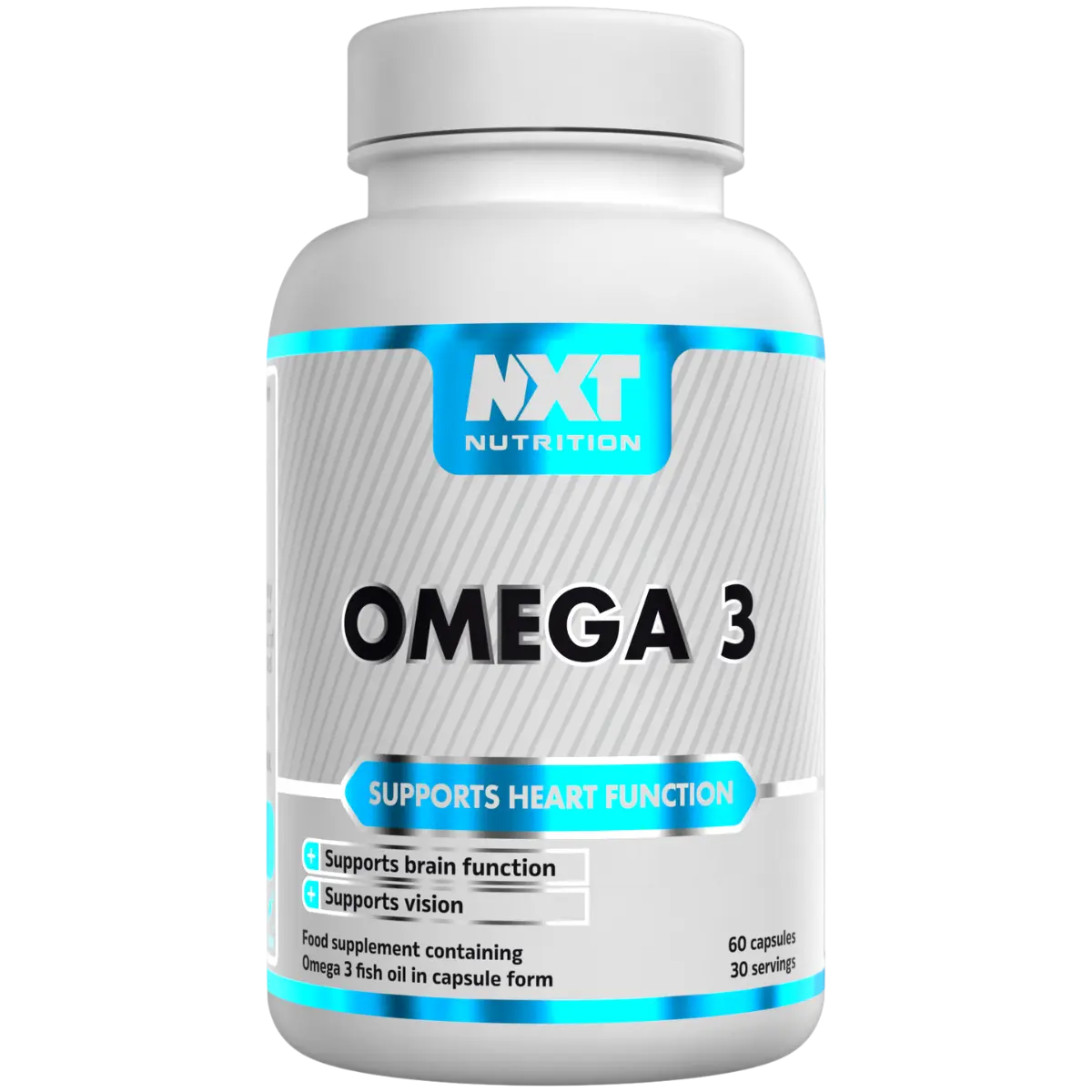 NXT Nutrition Omega-3 60 Caps - Premium Fish Oil EPA DHA Heart Health