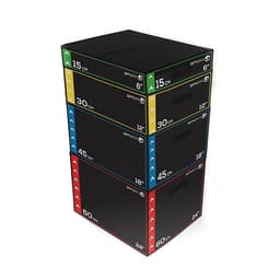 Soft Plyometric Boxes Set of 4 (1 x 6", 12", 18" & 24") - Fitness Health 