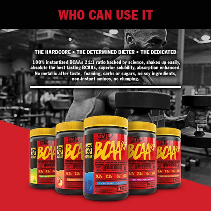 MUTANT BCAA 9.7 FRUIT PUNCH - Micronized BCAA Powder with Electrolytes 348g (BBD 31/12/25)