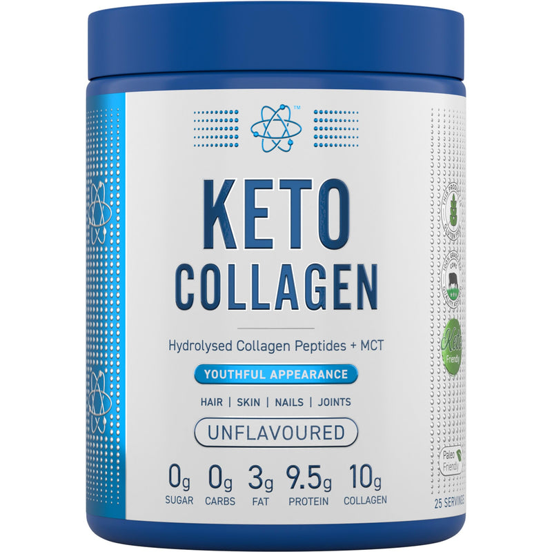 Applied Nutrition Keto Collagen 325g - Premium Hydrolysed Bovine Collagen Peptides with MCT Oil (BBE 31/10/25)