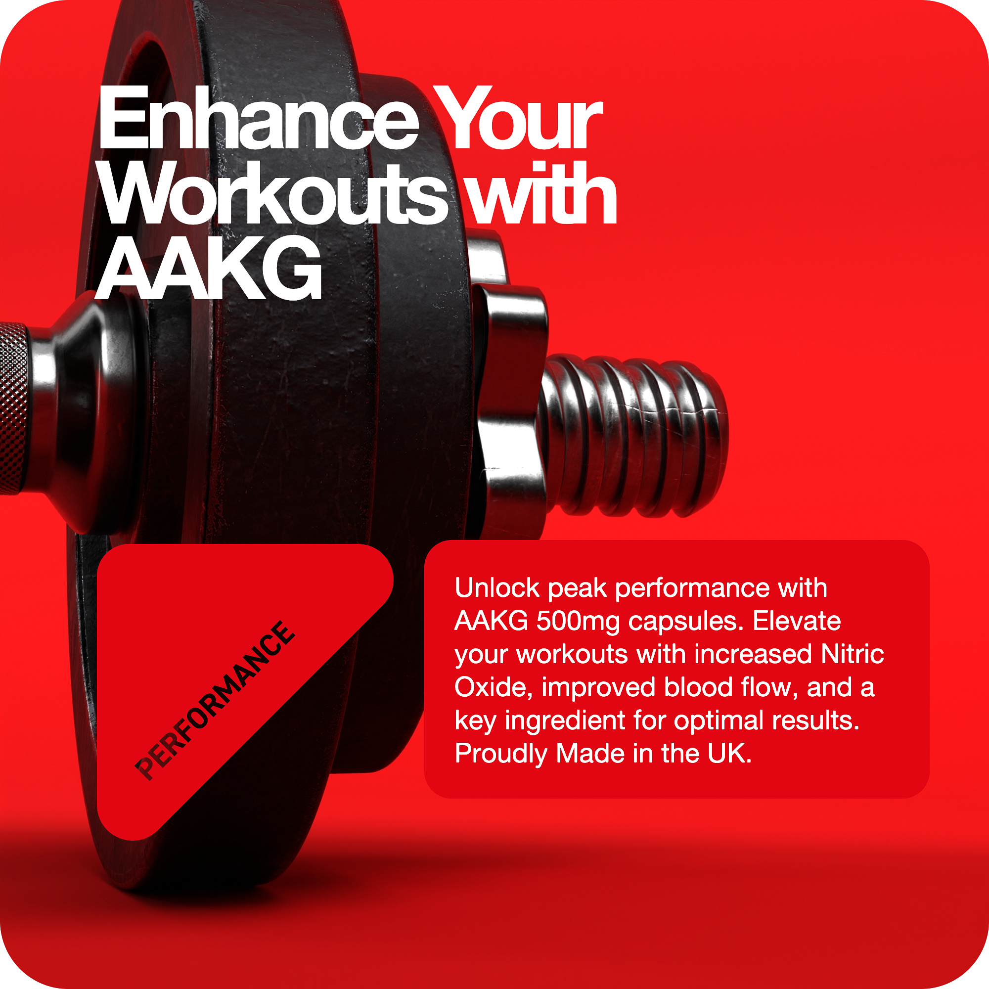 AAKG | L-Arginine | Nitric Oxide 500mg Capsules x 60 Rapid Strength