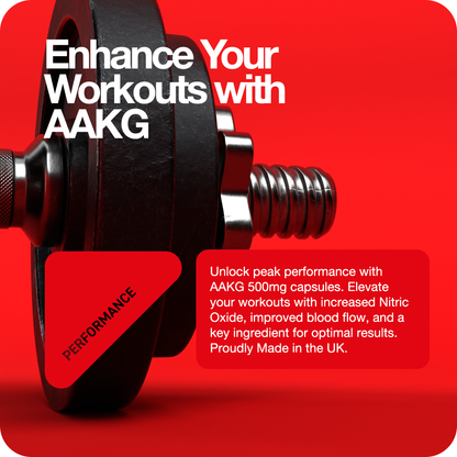 AAKG | L-Arginine | Nitric Oxide 500mg Capsules x 60 Rapid Strength