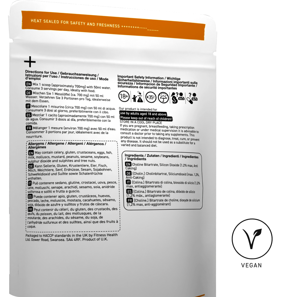 Choline Bitartrate Powder 100g - Pure Powder