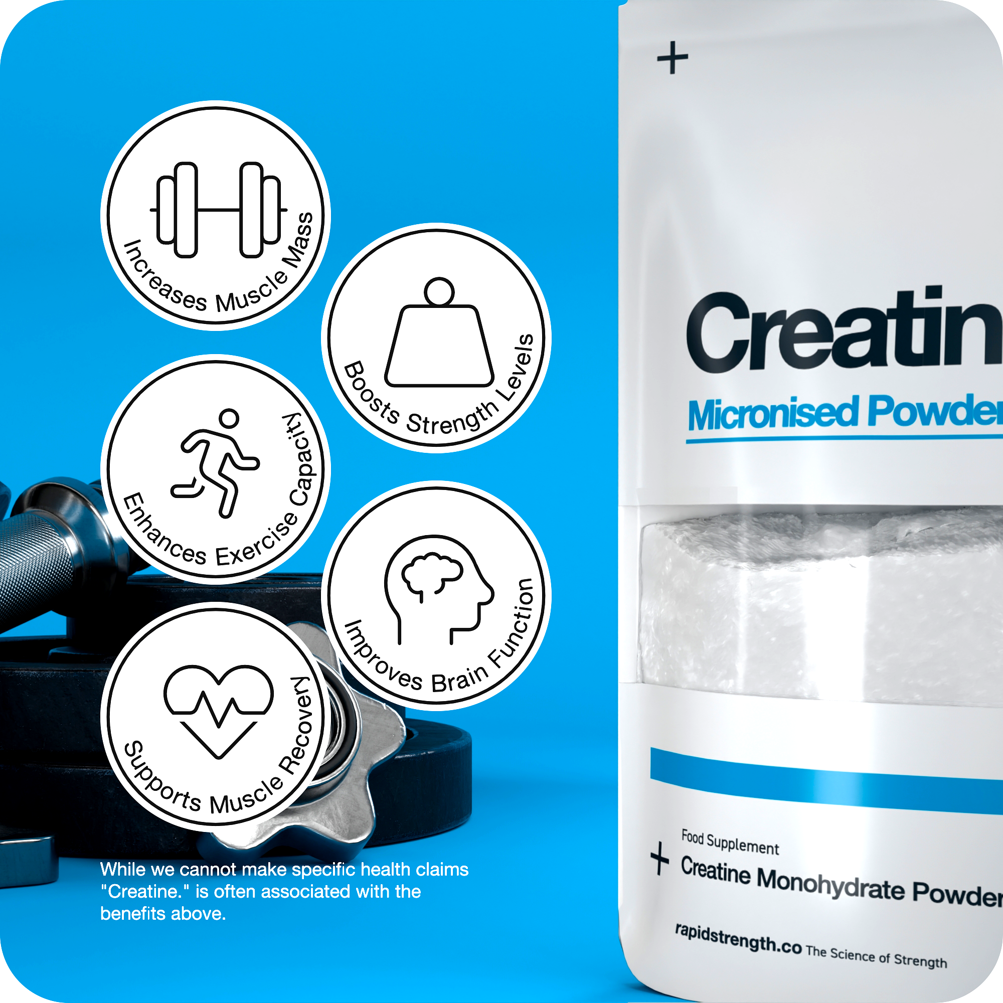 Creatine Monohydrate Powder 100g - Pure Powder