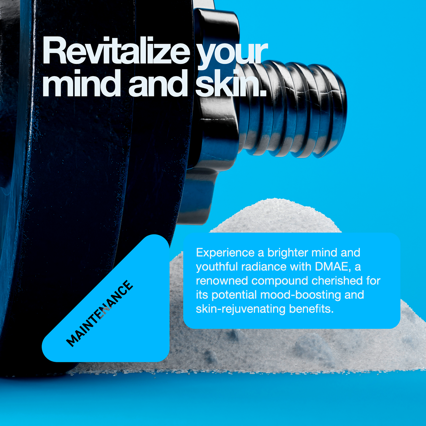 DMAE Powder 100g - Pure Powder - Dimethylaminoethanol - Rapid Strength