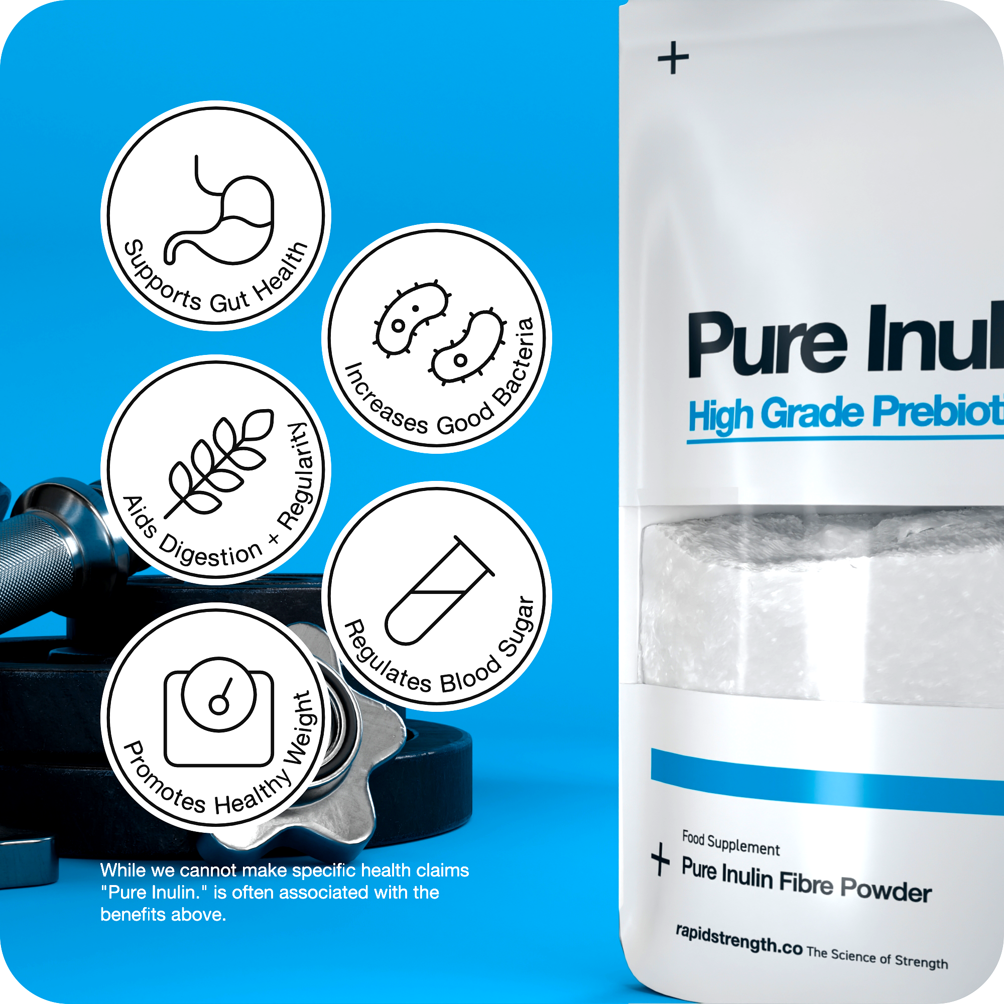 Inulin Fibre Pure Power 100g | 85% Fibre per Serving