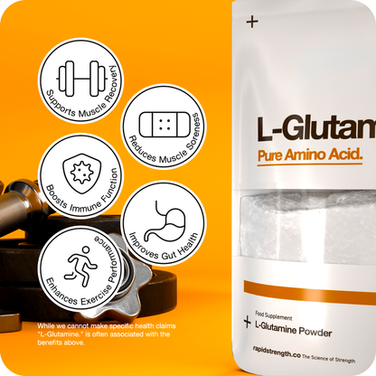 L Glutamine Powder 100g - Post Workout Muscle Recovery Natural Powder