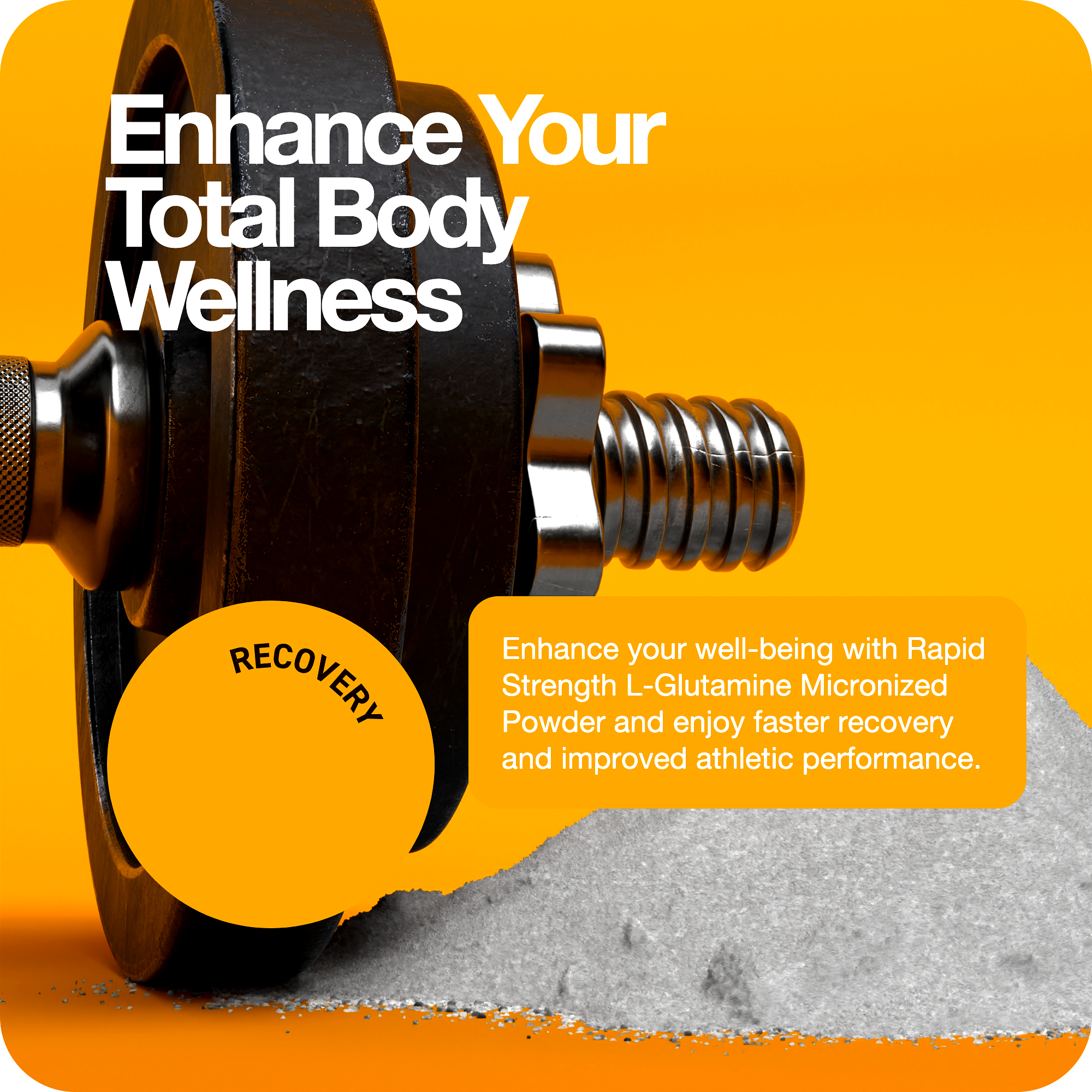 L Glutamine Powder 100g - Post Workout Muscle Recovery Natural Powder