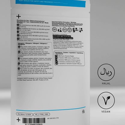 L Tyrosine Powder 100g - Pure Powder