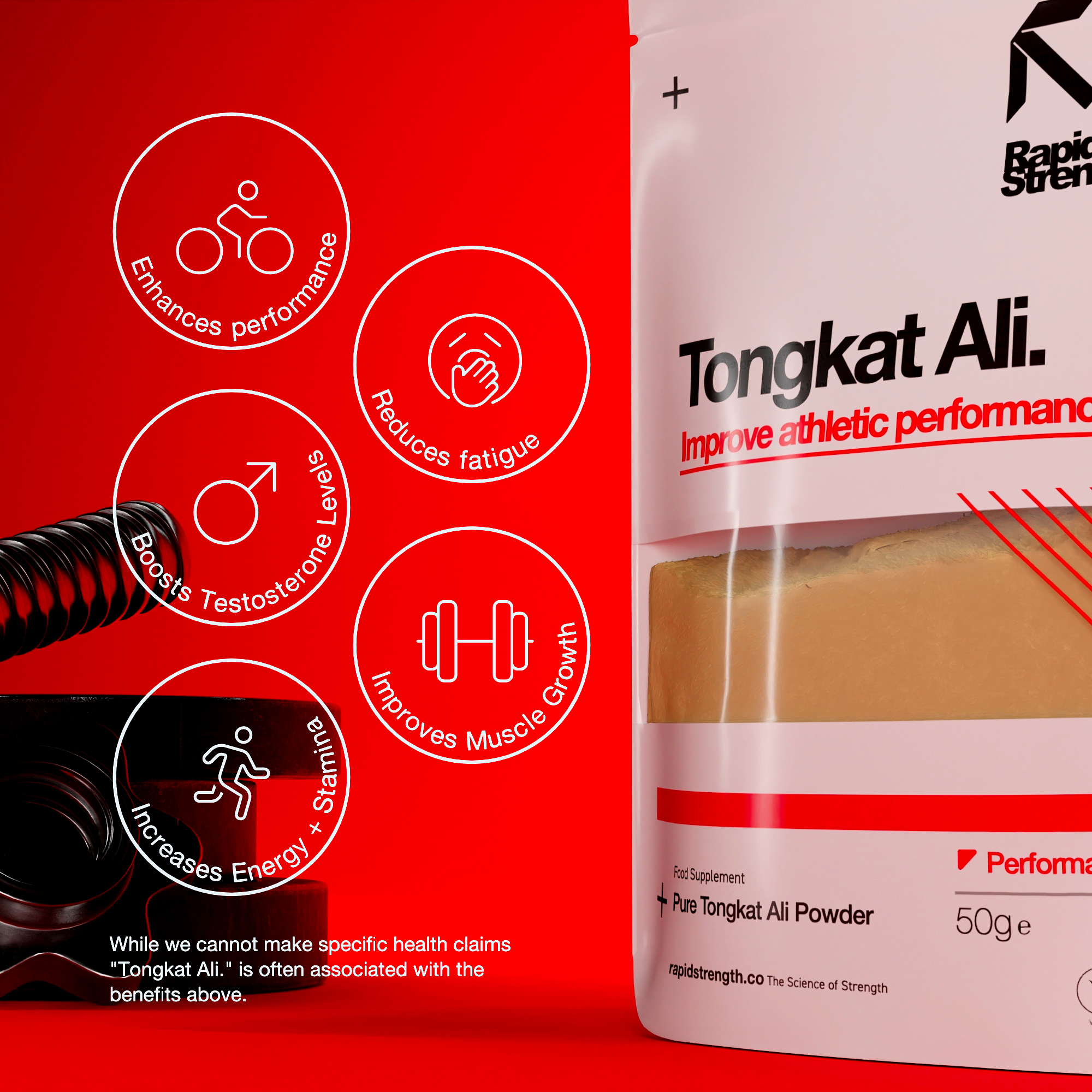 Tongkat 100:1 Extract Powder x 50g - Rapid Strength