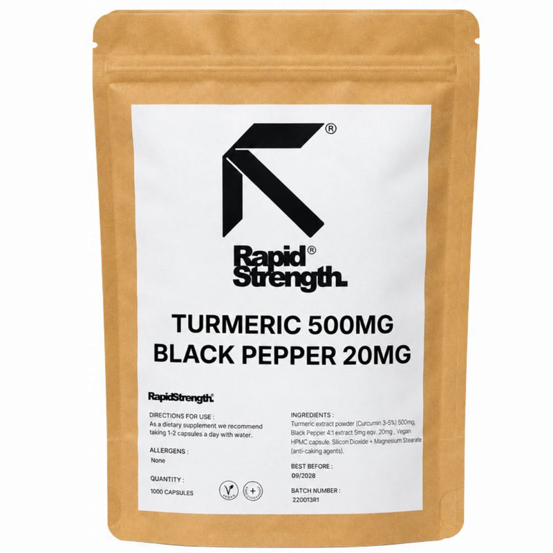 Turmeric & Black Pepper Complex Capsules - Tumeric Curcumin - BULK WHOLESALE PACK