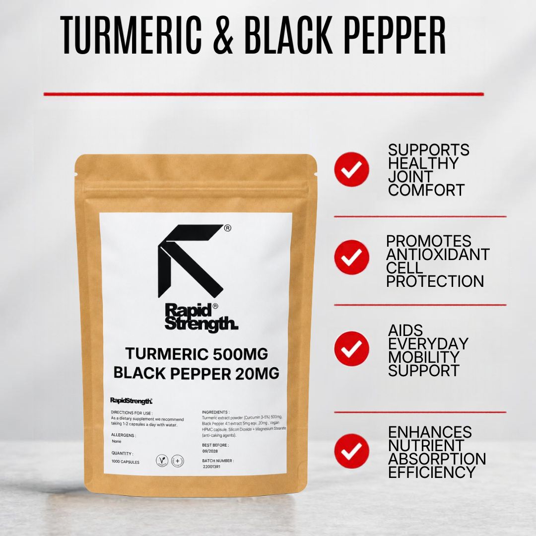 Turmeric & Black Pepper Complex Capsules - Tumeric Curcumin - BULK WHOLESALE PACK