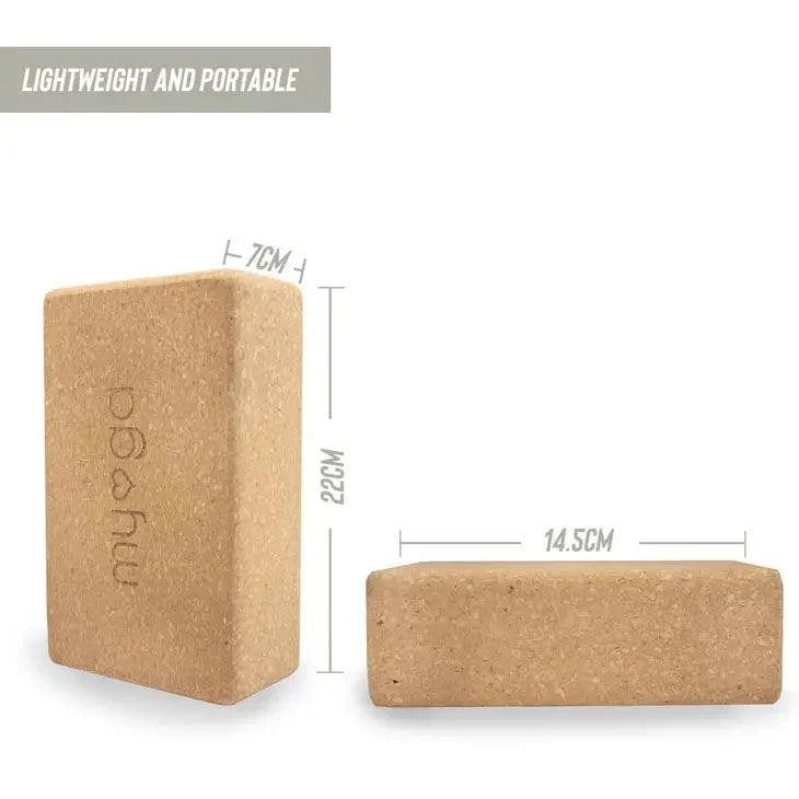 Cork Yoga Block - Fitness Health 