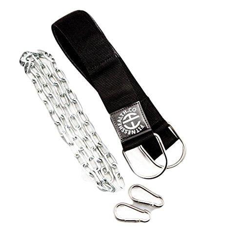 FH Dipping Belt Body Building Weight Dip Lifting Chain Neoprene Training Dip - Fitness Health 