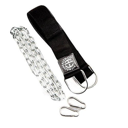 FH Dipping Belt Body Building Weight Dip Lifting Chain Neoprene Training Dip - Fitness Health 