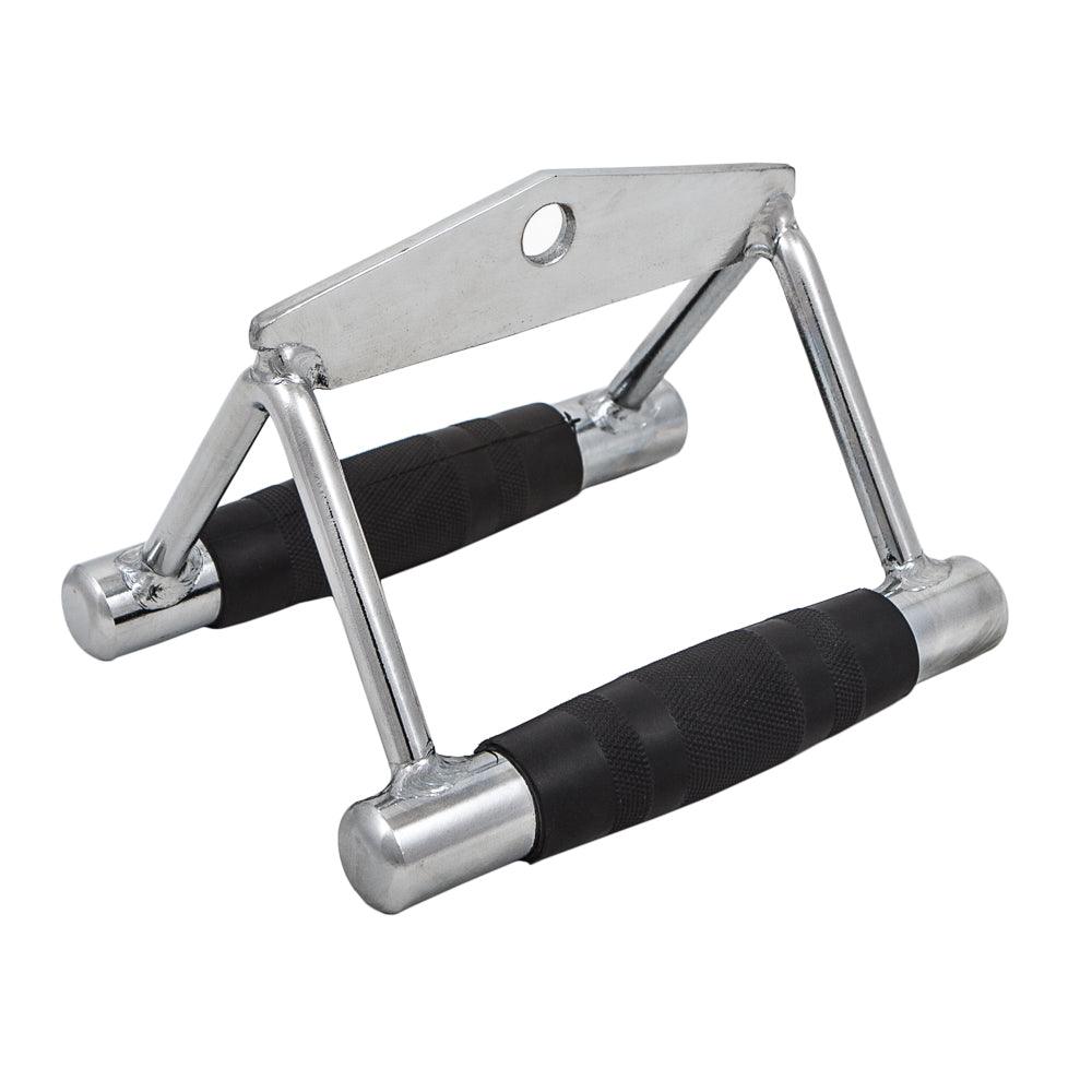 FH V Grip Bar with Durable Rubber Grips Cable Gym Attachment - Fitness Health 