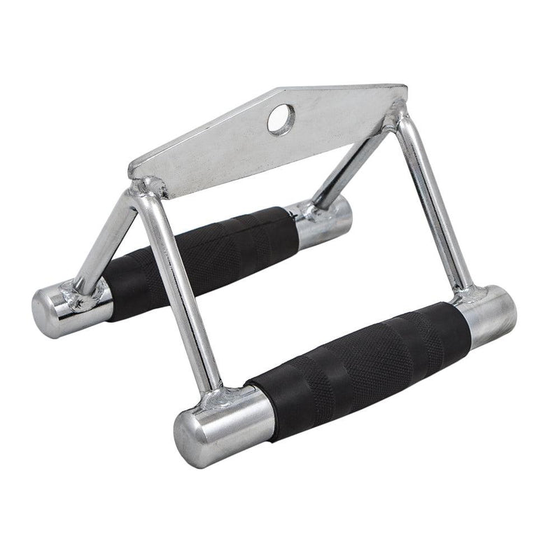 FH V Grip Bar with Durable Rubber Grips Cable Gym Attachment - Fitness Health 
