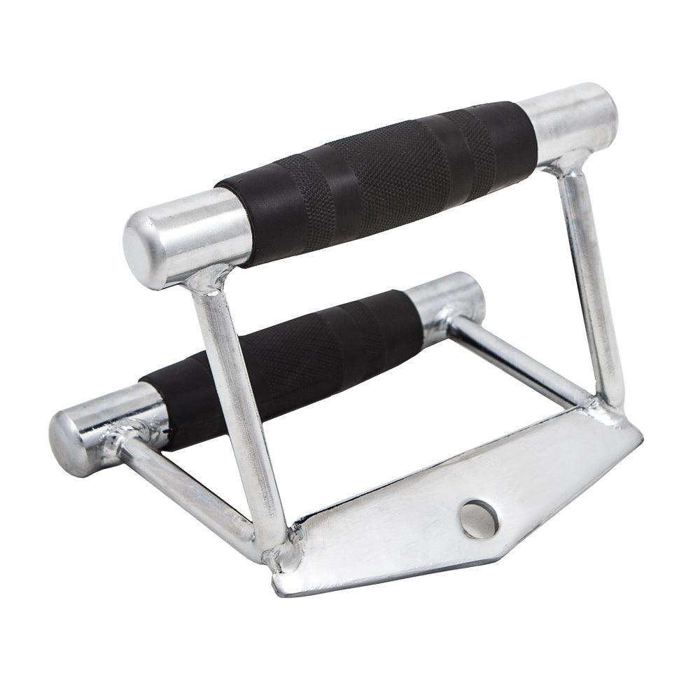 FH V Grip Bar with Durable Rubber Grips Cable Gym Attachment - Fitness Health 