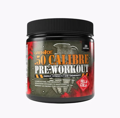 Grenade 50 Calibre 232g Pre-Workout Powder - Intense Training Energy KILLA COLA (BBD 30/11/25)