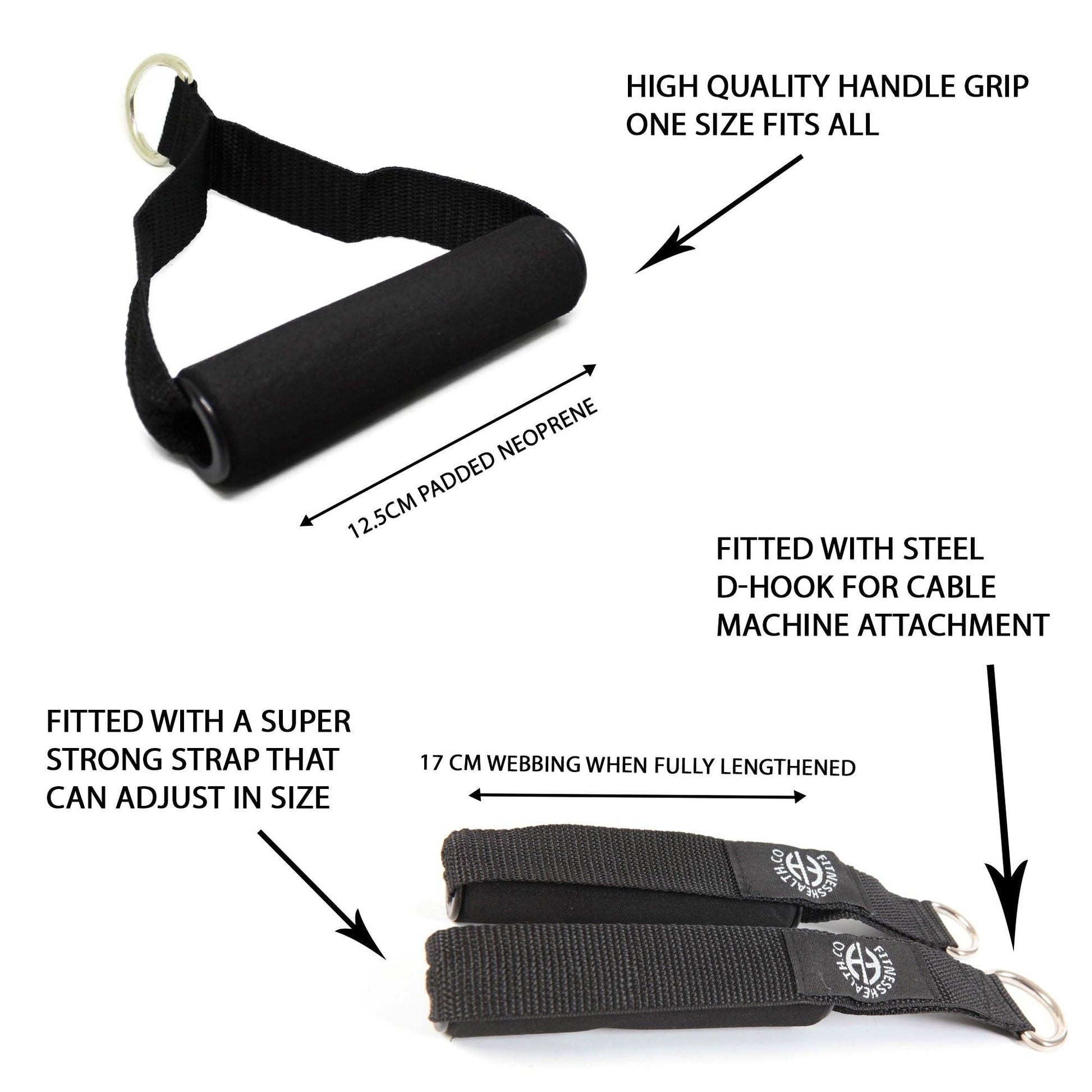 Gym Machine Attachment Foam Handle - Fitness Health 