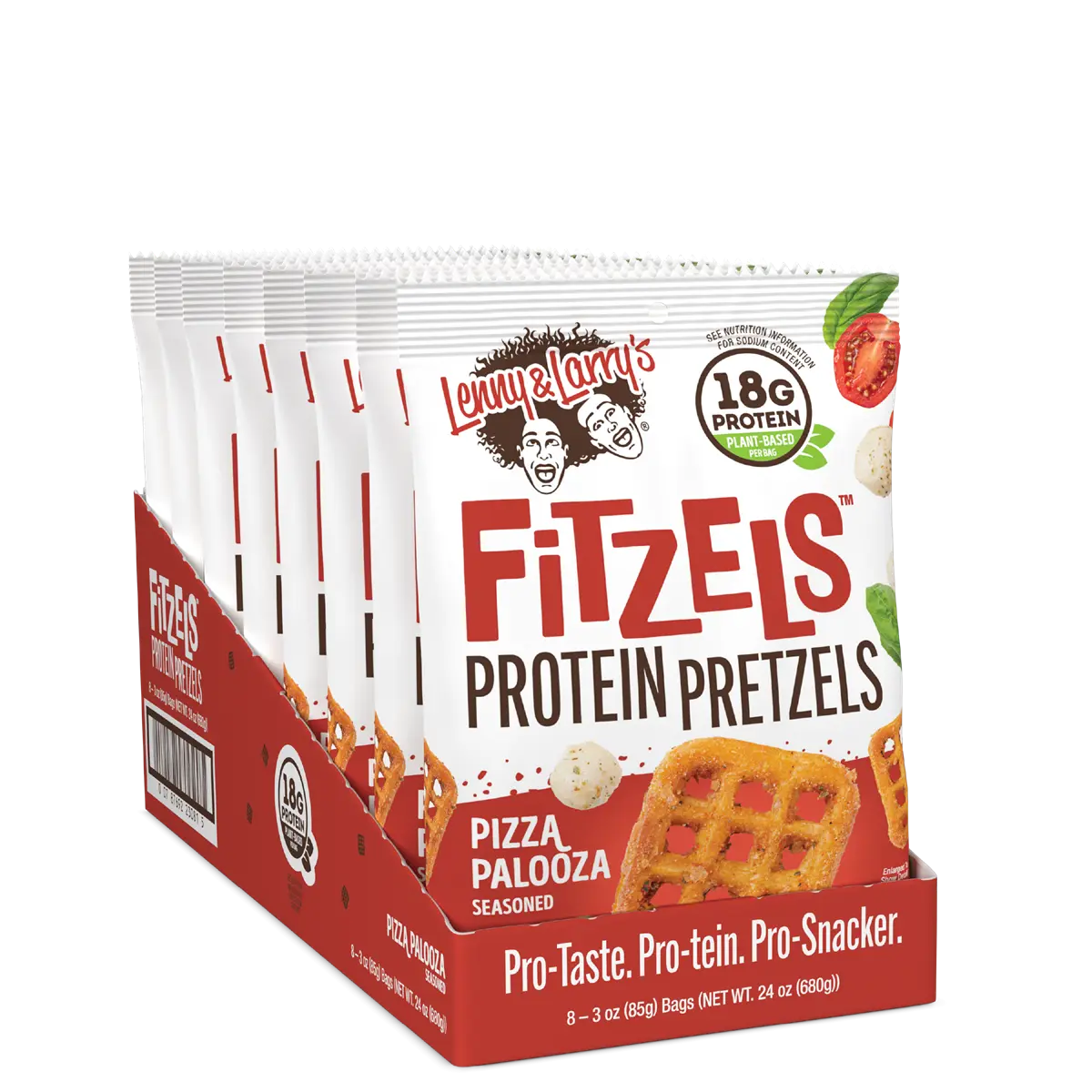 Lenny & Larry's Fitzels Protein Crisps 8x85g Multipack High Protein