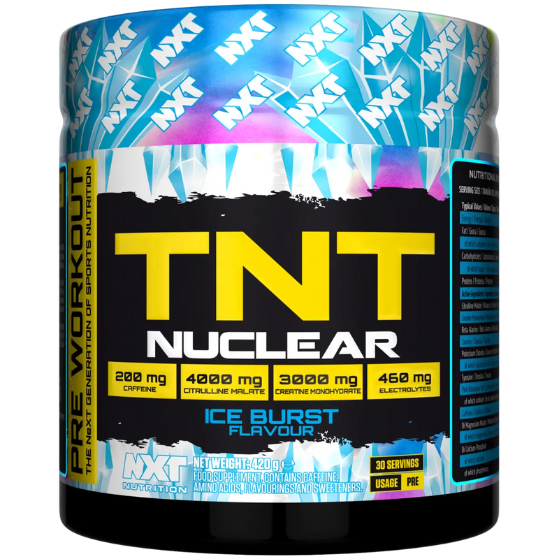 NXT Nutrition TNT Nuclear Pre-Workout Powder 420g - Multiple Flavours