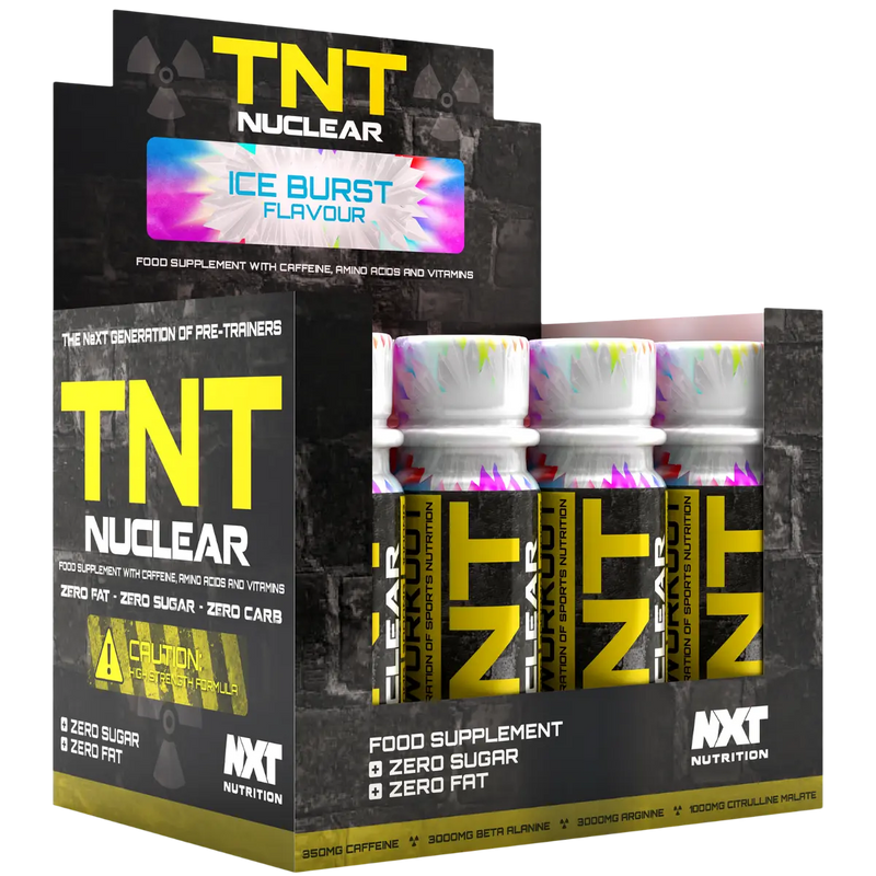 NXT Nutrition TNT Nuclear Shots 12x60ml - Concentrated Energy Drink Shots