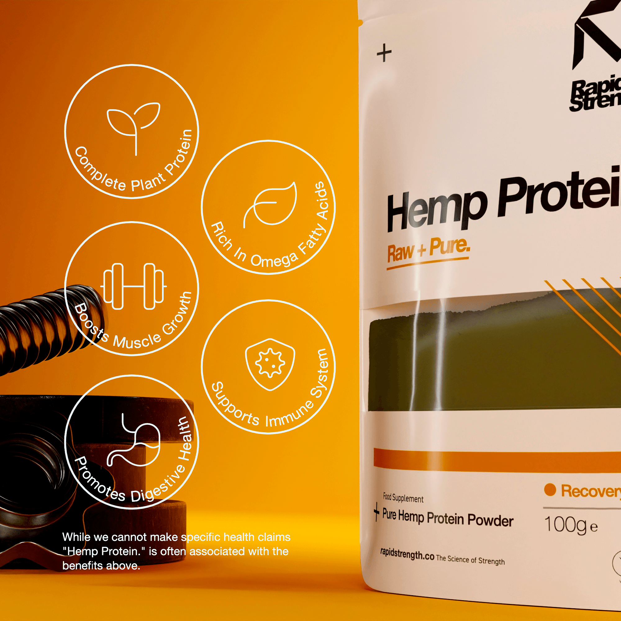 Raw Hemp Protein Powder 100g - Fitness Health
