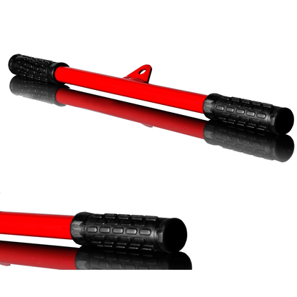 Straight Bar Cable Machine attachment (red) - Fitness Health 