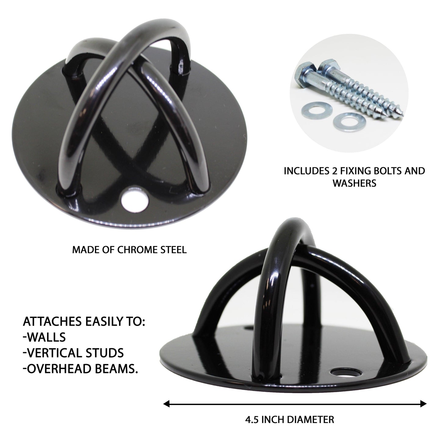 X Mount Ceiling Wall Anchor Suspension Training Hook - Fitness Health 