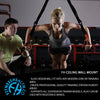 X Mount Ceiling Wall Anchor Suspension Training Hook - Fitness Health 