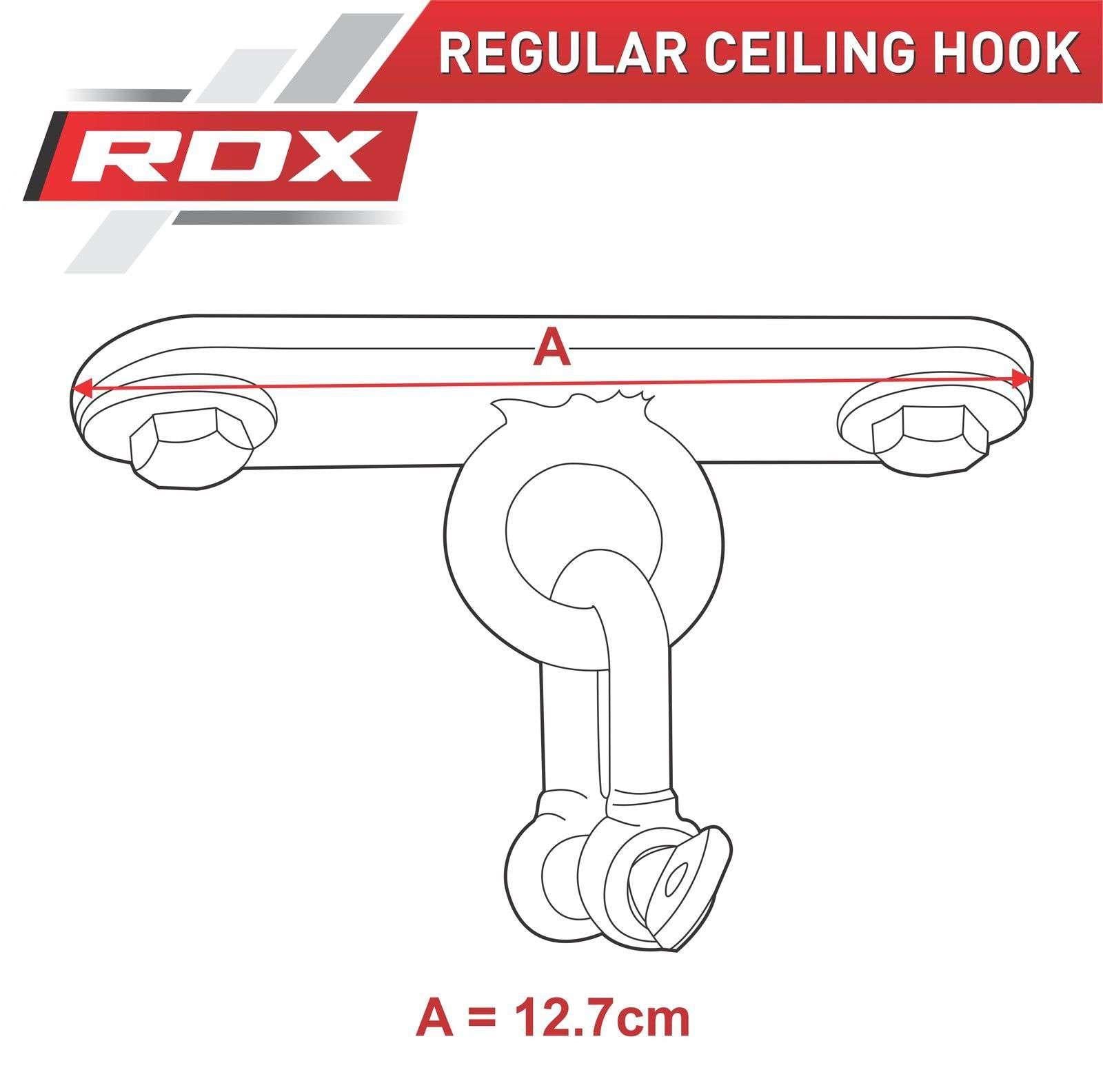 X1 CEILING HOOK WITH D SHACKLE RDX - Fitness Health 