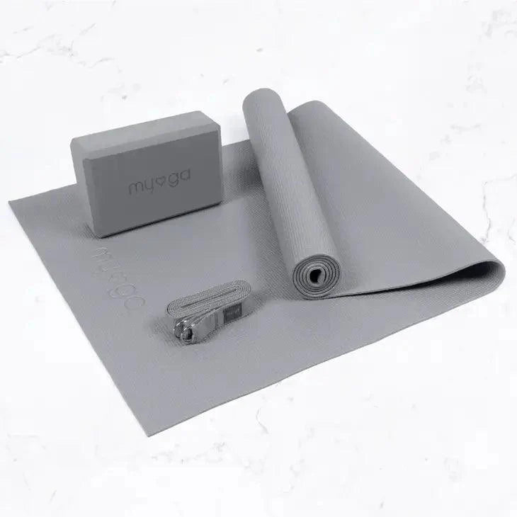 Yoga Starter Kit Grey - Fitness Health 