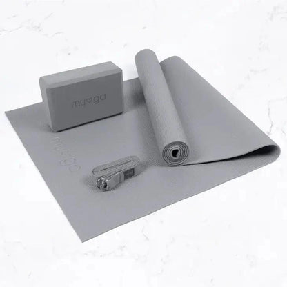 Yoga Starter Kit Grey - Fitness Health 
